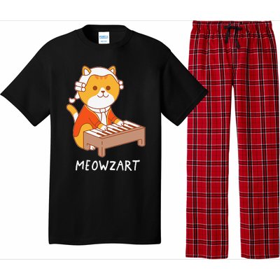 Meowzart Cat Pun Classical Music Piano Funny Pajama Set