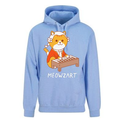 Meowzart Cat Pun Classical Music Piano Funny Unisex Surf Hoodie