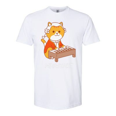 Meowzart Cat Pun Classical Music Piano Funny Softstyle CVC T-Shirt