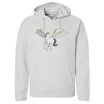 Mythical Creature Pegasus Performance Fleece Hoodie