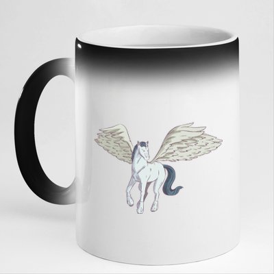 Mythical Creature Pegasus 11oz Black Color Changing Mug