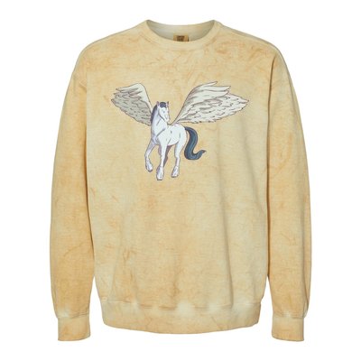 Mythical Creature Pegasus Colorblast Crewneck Sweatshirt