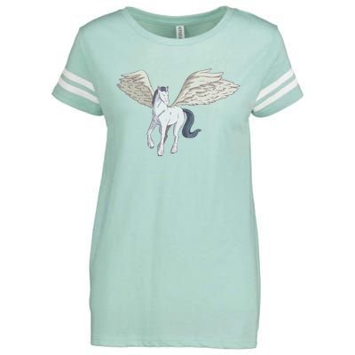 Mythical Creature Pegasus Enza Ladies Jersey Football T-Shirt