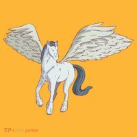 Mythical Creature Pegasus Pom Pom 12in Knit Beanie