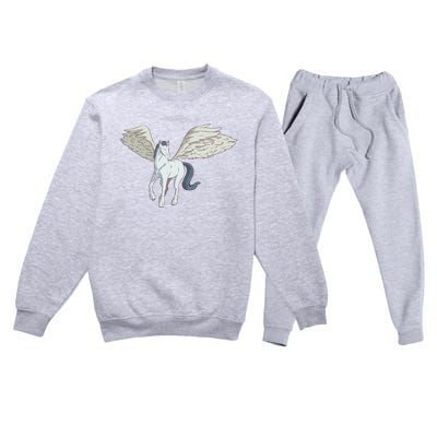 Mythical Creature Pegasus Premium Crewneck Sweatsuit Set