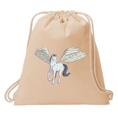 Mythical Creature Pegasus Drawstring Bag