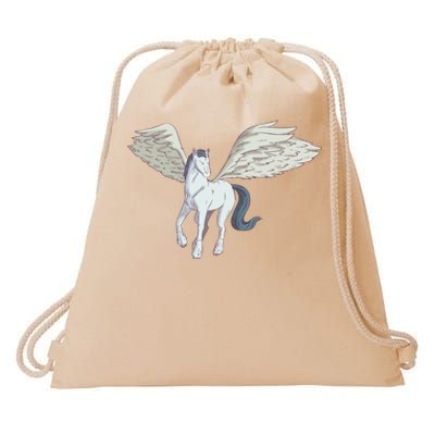 Mythical Creature Pegasus Drawstring Bag