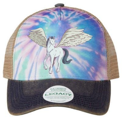 Mythical Creature Pegasus Legacy Tie Dye Trucker Hat