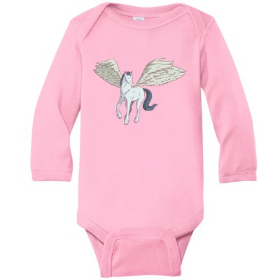 Mythical Creature Pegasus Baby Long Sleeve Bodysuit