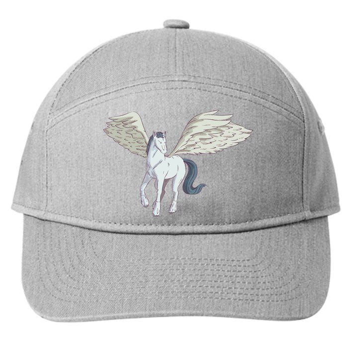 Mythical Creature Pegasus 7-Panel Snapback Hat