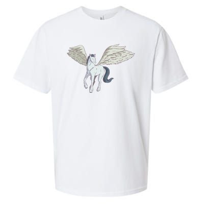 Mythical Creature Pegasus Sueded Cloud Jersey T-Shirt