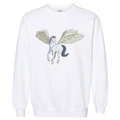 Mythical Creature Pegasus Garment-Dyed Sweatshirt