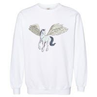Mythical Creature Pegasus Garment-Dyed Sweatshirt