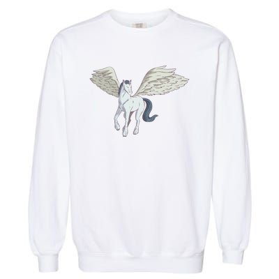 Mythical Creature Pegasus Garment-Dyed Sweatshirt