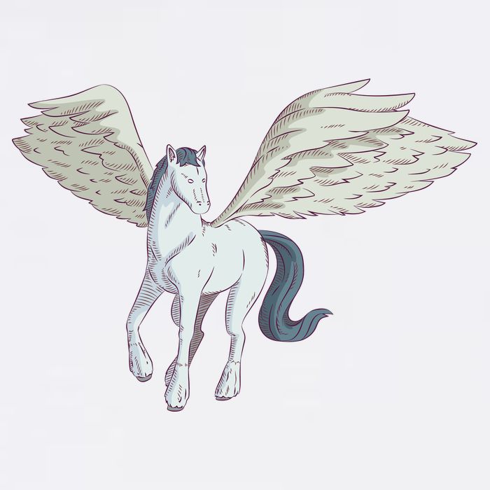 Mythical Creature Pegasus Cooling Performance Crew T-Shirt