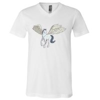 Mythical Creature Pegasus V-Neck T-Shirt