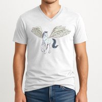 Mythical Creature Pegasus V-Neck T-Shirt