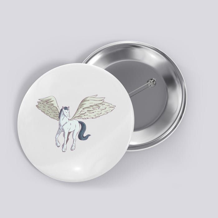 Mythical Creature Pegasus Button