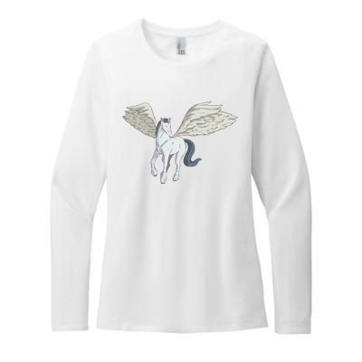 Mythical Creature Pegasus Womens CVC Long Sleeve Shirt