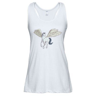 Mythical Creature Pegasus Ladies Essential Flowy Tank