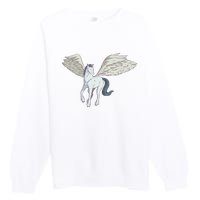 Mythical Creature Pegasus Premium Crewneck Sweatshirt