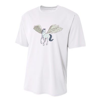 Mythical Creature Pegasus Youth Performance Sprint T-Shirt