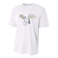 Mythical Creature Pegasus Youth Performance Sprint T-Shirt