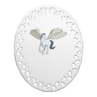 Mythical Creature Pegasus Ceramic Oval Ornament