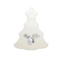 Mythical Creature Pegasus Ceramic Tree Ornament