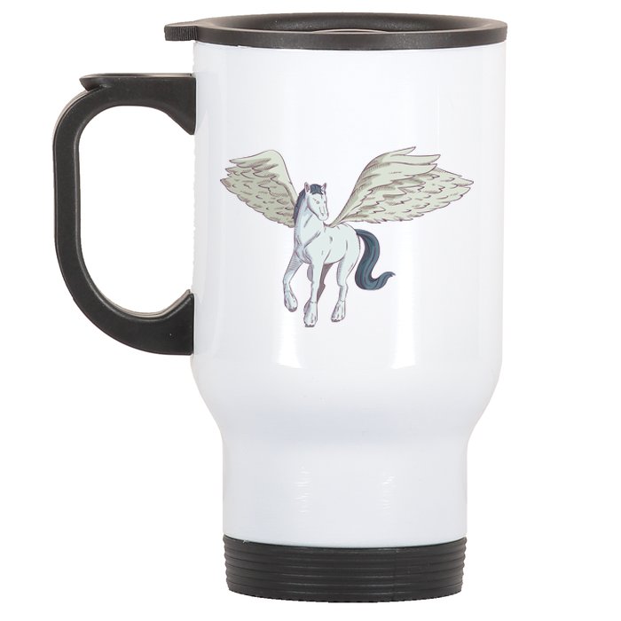 Mythical Creature Pegasus Stainless Steel Travel Mug