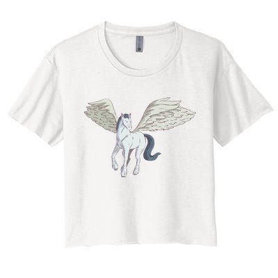 Mythical Creature Pegasus Crop Top