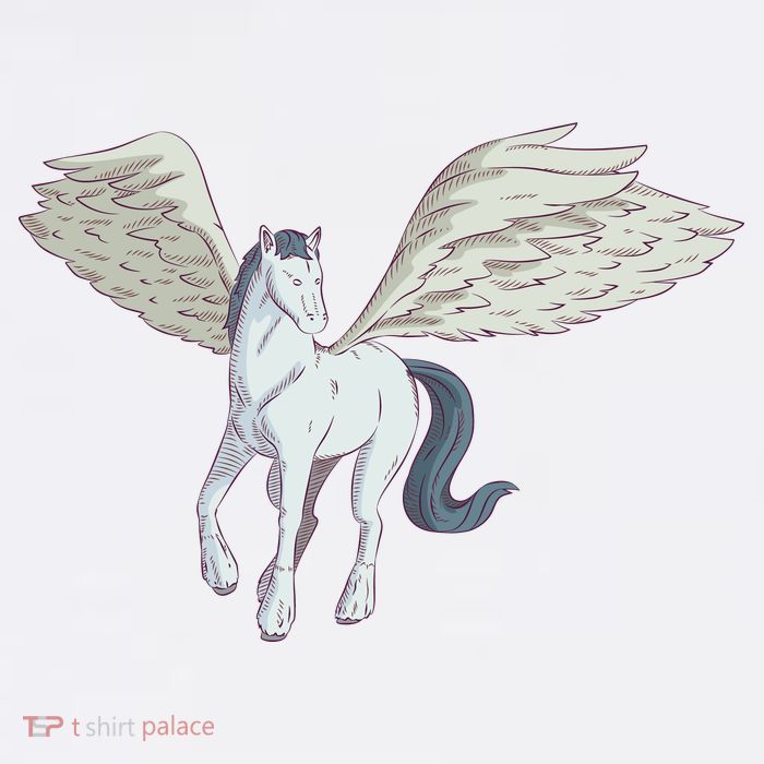 Mythical Creature Pegasus Womens T-Shirt
