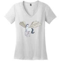 Mythical Creature Pegasus Women's V-Neck T-Shirt