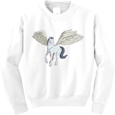 Mythical Creature Pegasus Kids Sweatshirt