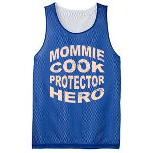 Mommie Cook Protector Hero Mom Profession Superhero Chef Gift Mesh Reversible Basketball Jersey Tank