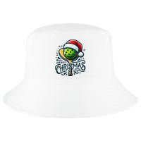 Merry Christmas Pickleball Pickle Ball and Paddle Santa Hat Cool Comfort Performance Bucket Hat