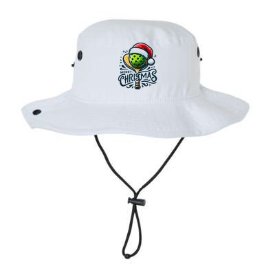 Merry Christmas Pickleball Pickle Ball and Paddle Santa Hat Bucket Hat