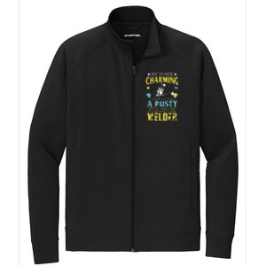 My Charming Prince Is A Welder Welding Gear Welder Wife Premium Stretch Full-Zip Cadet Jacket