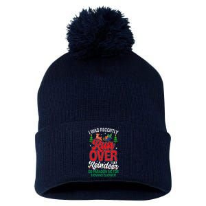 Merry Christmas Pardon I Was Recently Run Over By A Reindeer Pom Pom 12in Knit Beanie