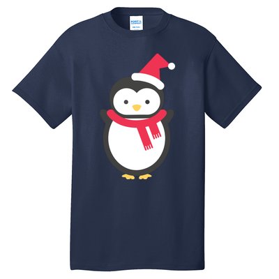 Merry Christmas Penguin Tall T-Shirt