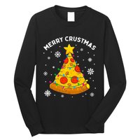 Merry Crustmas Pizza Christmas Tree Xmas Gifts Long Sleeve Long Sleeve Shirt