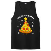 Merry Crustmas Pizza Christmas Tree Xmas Gifts Long Sleeve PosiCharge Competitor Tank