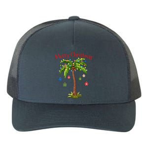 Merry Christmas Palm Tree Light Hawaiian Tropical Christmas  Yupoong Adult 5-Panel Trucker Hat