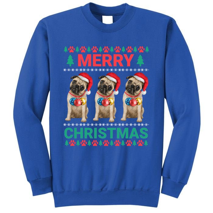 Merry Christmas Pug Puppy Cute Xmas Pug Lover Funny Gift Sweatshirt