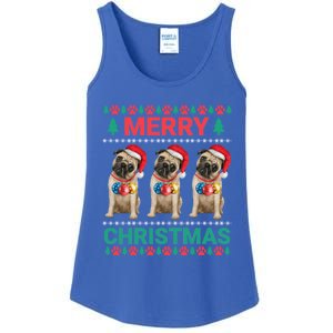 Merry Christmas Pug Puppy Cute Xmas Pug Lover Funny Gift Ladies Essential Tank