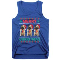 Merry Christmas Pug Puppy Cute Xmas Pug Lover Funny Gift Tank Top