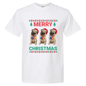 Merry Christmas Pug Puppy Cute Xmas Pug Lover Funny Gift Garment-Dyed Heavyweight T-Shirt