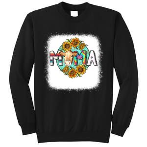 Mama Cow Print Sunflower For Mother's Day Cow Lovers Sweatshirt