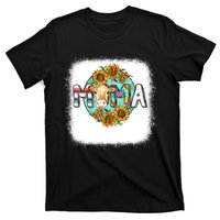 Mama Cow Print Sunflower For Mother's Day Cow Lovers T-Shirt