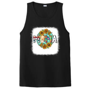 Mama Cow Print Sunflower For Mother's Day Cow Lovers PosiCharge Competitor Tank